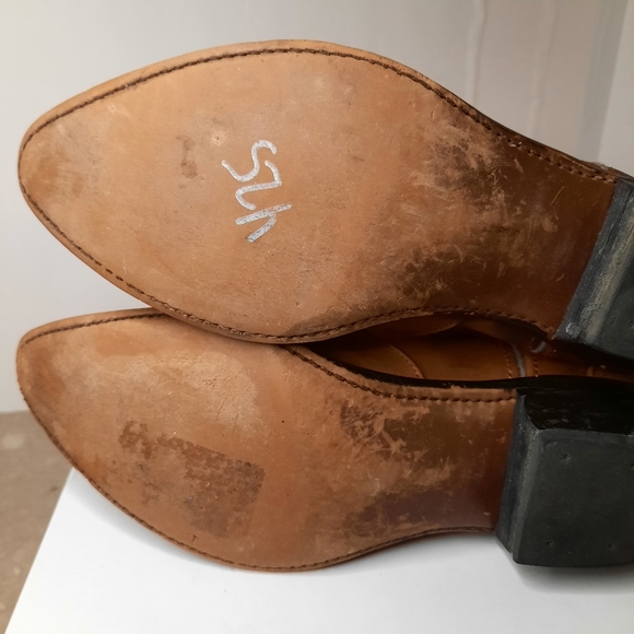 Durango Western Boots RD5302 Tooled Leather Distressed Camel Brown Womens 7.5 - Picture 9 of 14